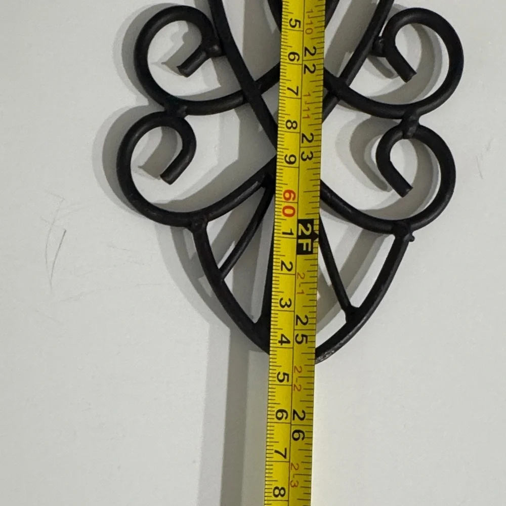 Elegant Black Metal Wall Decor
